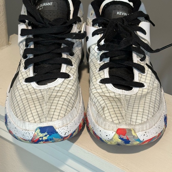 NIKE KD 13 Home Team Multi Color/Racer Blue/Smoke Grey Basketball Shoes Size 8.5 - Picture 7 of 10